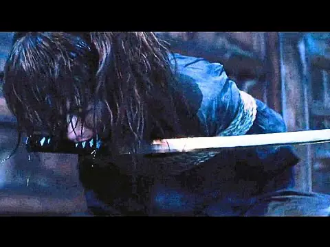 Adegan pertarungan epik dalam anime Rurouni Kenshin Gambar adegan pertarungan Rurouni Kenshin yang menegangkan