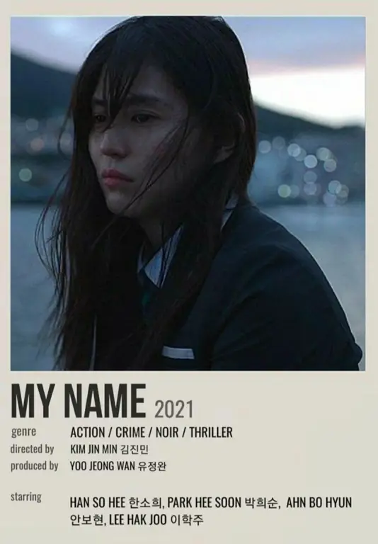 Poster resmi drakor My Name Poster drama Korea My Name