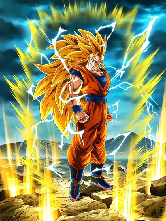 Transformasi Super Saiyan yang Menakjubkan Gambar Goku Super Saiyan dari Dragon Ball Z