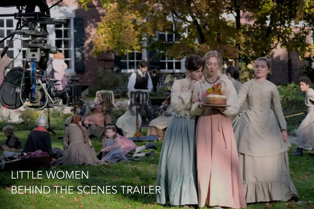 Proses pembuatan drama Little Women Foto di balik layar pembuatan drama Little Women