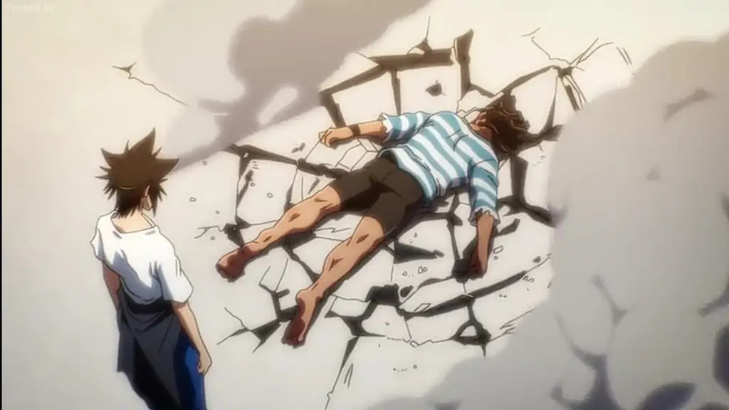 Pertarungan sengit dalam turnamen pencarian The God of High School Gambar adegan turnamen The God of High School
