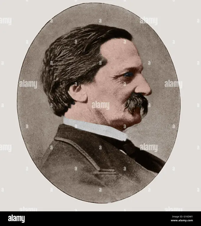 Penulis terkenal yang menciptakan petualangan Huck Finn Potret Mark Twain, penulis Huckleberry Finn