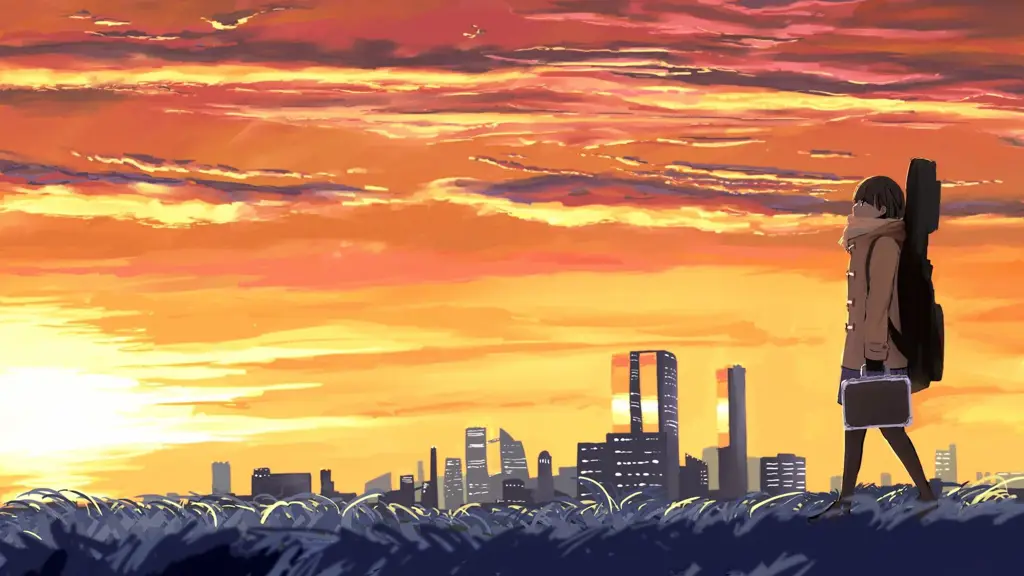 Pemandangan Alam Jepang Pemandangan alam Jepang yang indah, cocok sebagai latar anime ninja