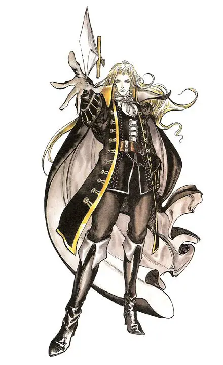 Gambar Alucard Ilustrasi karakter Alucard dari Castlevania