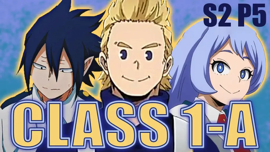 Para siswa kelas 1-A yang hebat Gambar kelas 1-A di My Hero Academia musim 3
