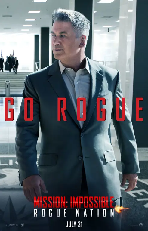 Poster film dengan tampilan yang menarik Poster film Mission Impossible 5