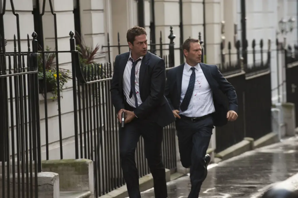 Aaron Eckhart sebagai Presiden Aaron Eckhart sebagai Presiden Amerika Serikat dalam film London Has Fallen