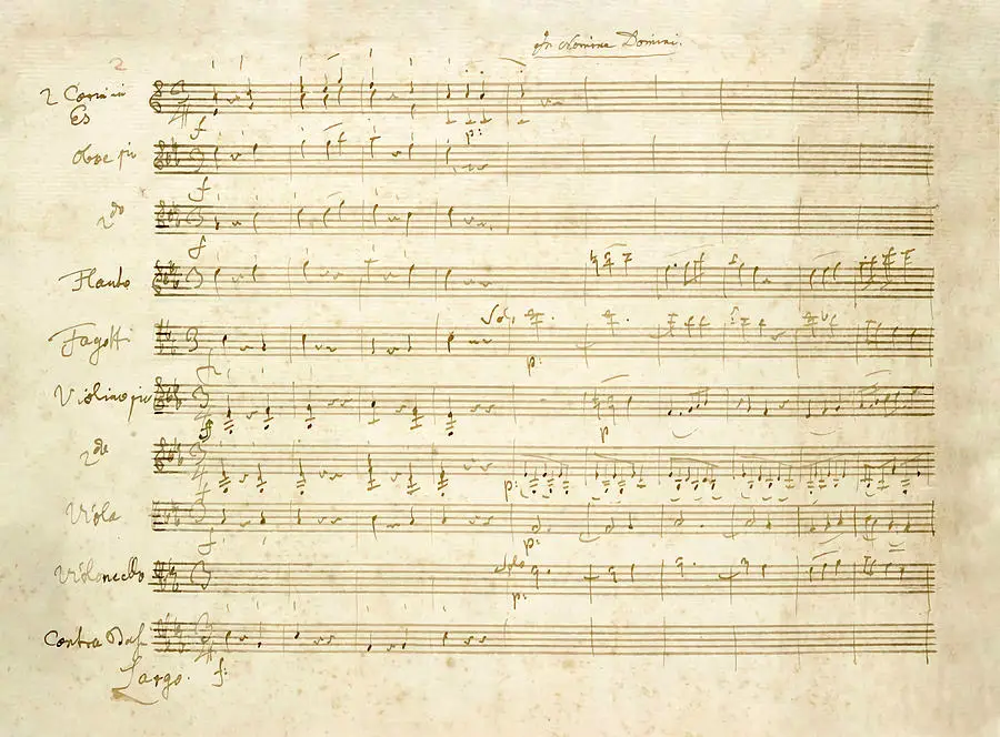 Partitur Simfoni Haydn