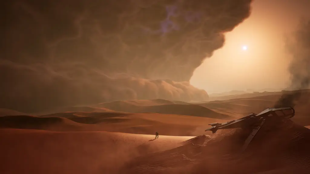 Keindahan dan bahaya gurun Arrakis dalam film Dune Pemandangan gurun Arrakis yang luas dan tandus